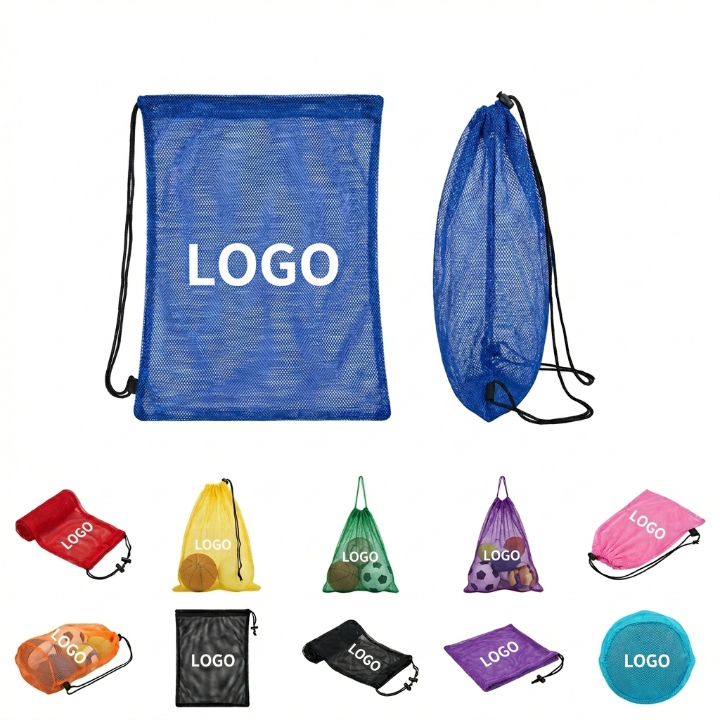Quick-Dry Adjustable Drawstring Sports Bag for Balls and Outdoor Activities