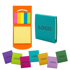 Colorful Adhesive Notepad with Secure Flap Closure