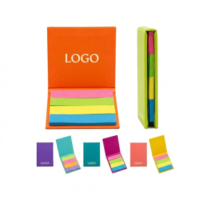 Colorful Rectangular Sticky Note Pad with 25 Sheets and 4 Flags